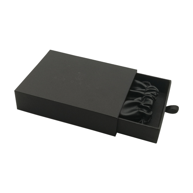 Custom Velvet Travel Black Drawer Earring Box Supplier