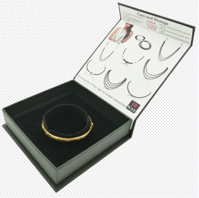 Black Custom Jewellery Packaging Paper Box Wholesale