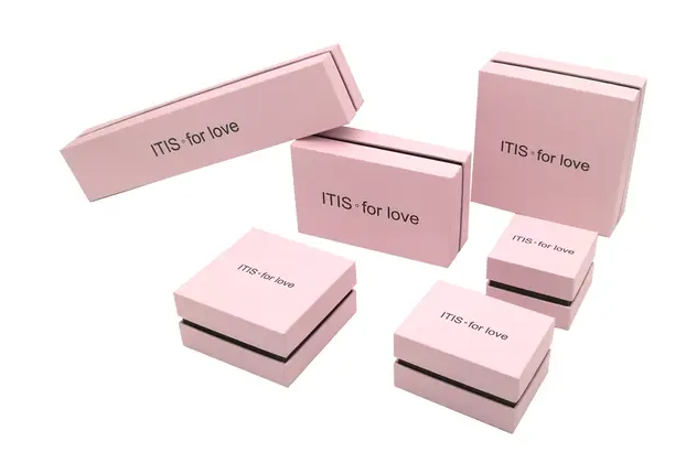 Pink Jewelry Paper Box Package Factory