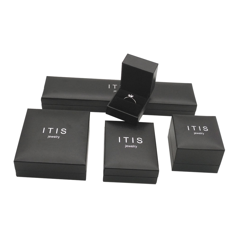 Custom Magnetic Black Mini Plastic Earring Packaging Box Factory