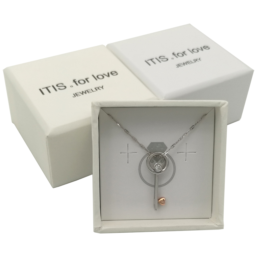 Customized Luxury Paper Necklace Box With Logo