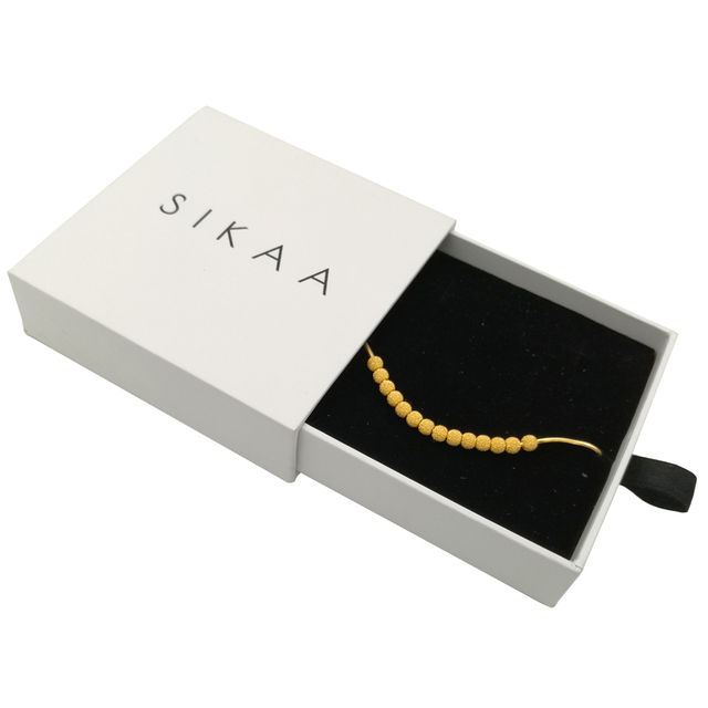 Luxury Mini White Paper Earring Box Packaging Supplier