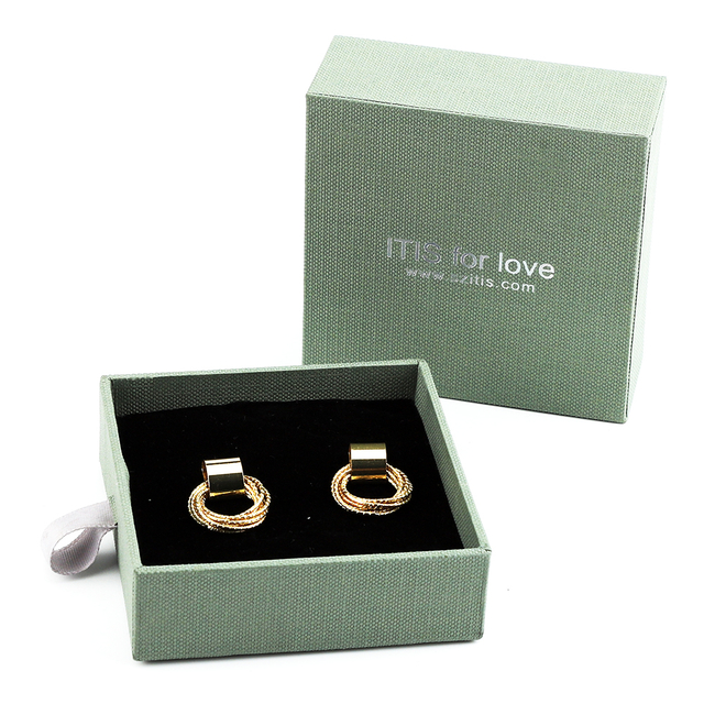 Wholesale Custom Luxury Paper Earring Box With Logo Printing