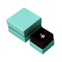 Blue Printing Custom Ring Paper Packaging Box Factory