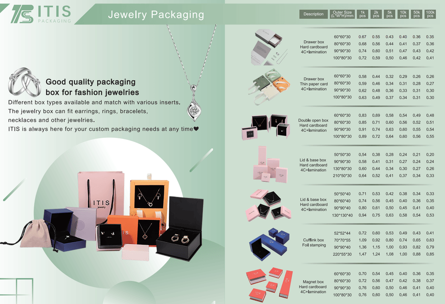 small jewelry packaging boxes