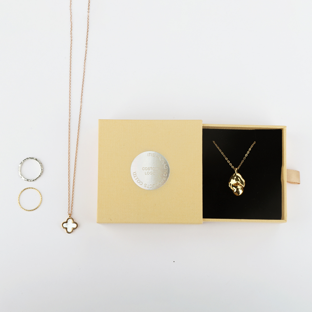 Custom Luxury Gold Jewellery Packaging Box