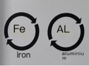 Metal packaging recycling logo