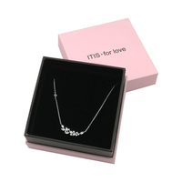Luxury Pandora Jewelry Paper Box Pink Packaging