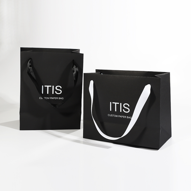 Luxury Black Paper Bags Package Manufacturer