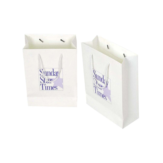 Personalized White Gift Bags with Handles Package Supplier