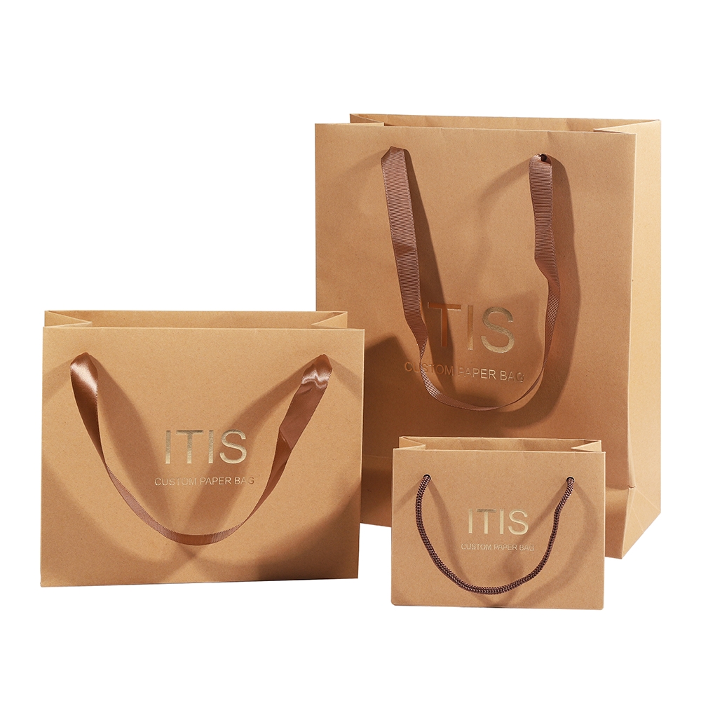 Custom Luxury Kraft Bags Wholesale Factory