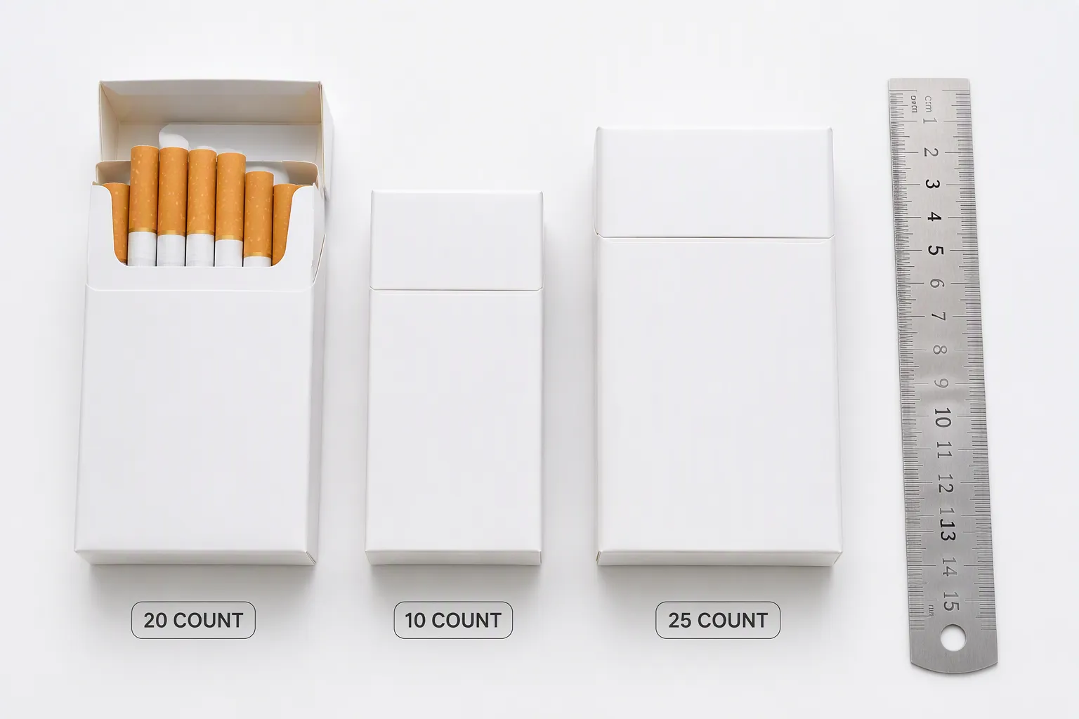 Standard Cigarette Pack Dimensions