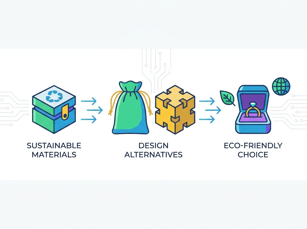Plastic-free jewelry packaging materials and paper box design